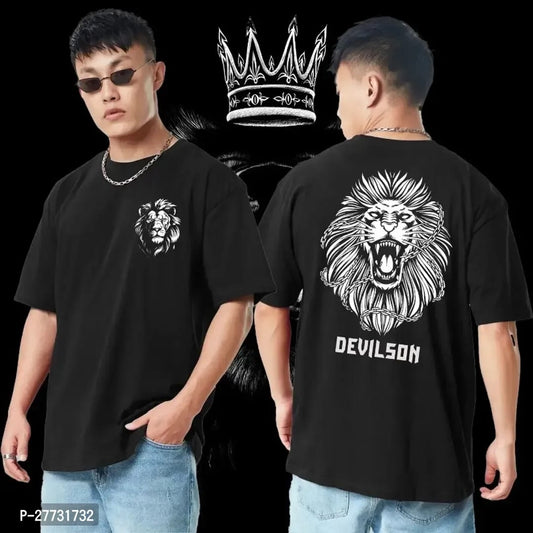 Caged Lion Roar Black Off Shoulder T-shirt